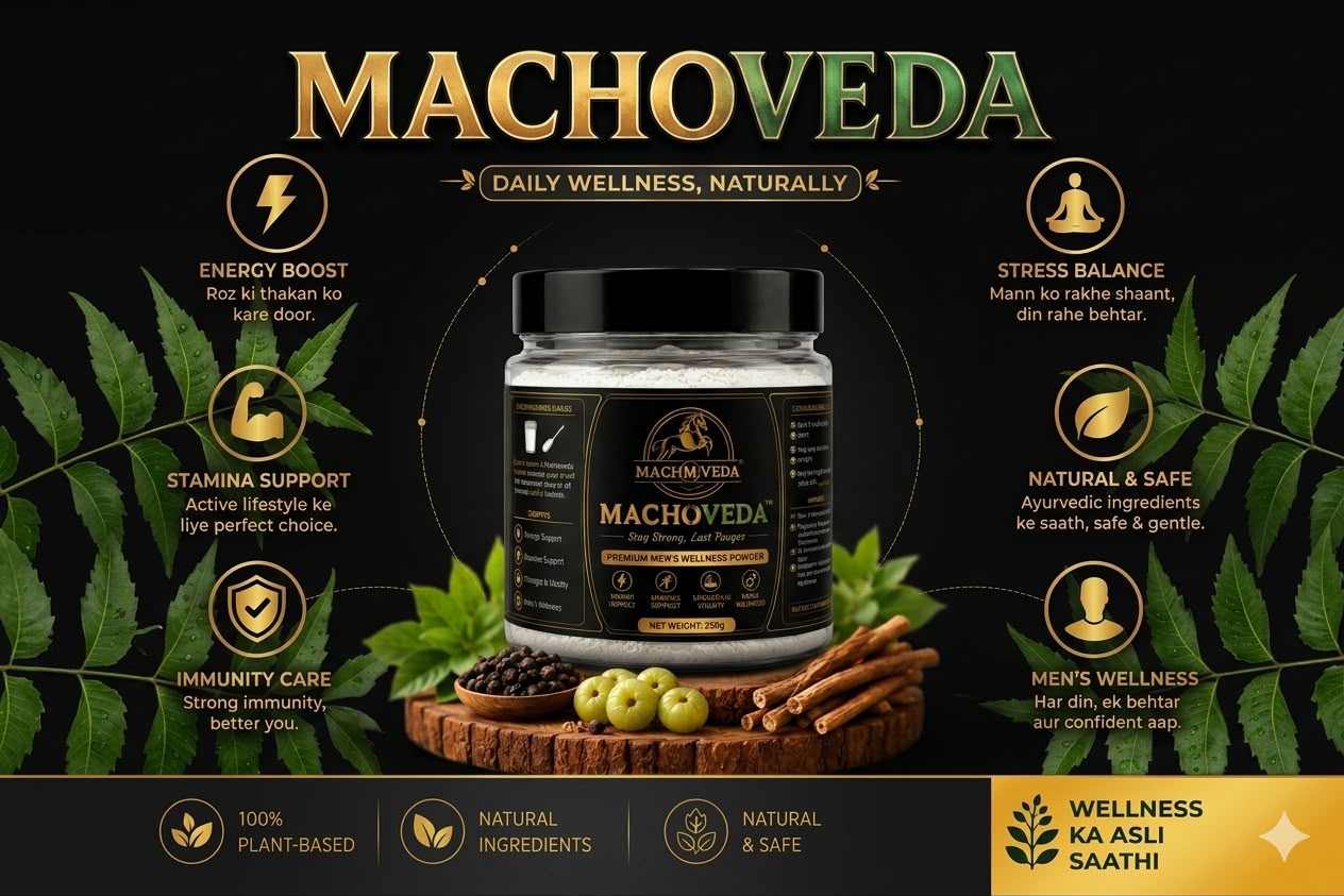 Machoveda Herbal Energy & Wellness Powder